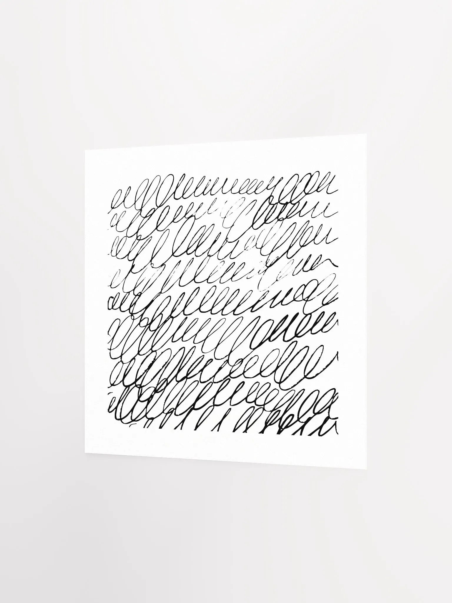 Abstract Black Scribble Minimalist Line Art Print product image (9)