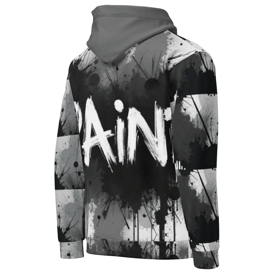 Bold Black Graffiti Unisex Hoodie product image (4)