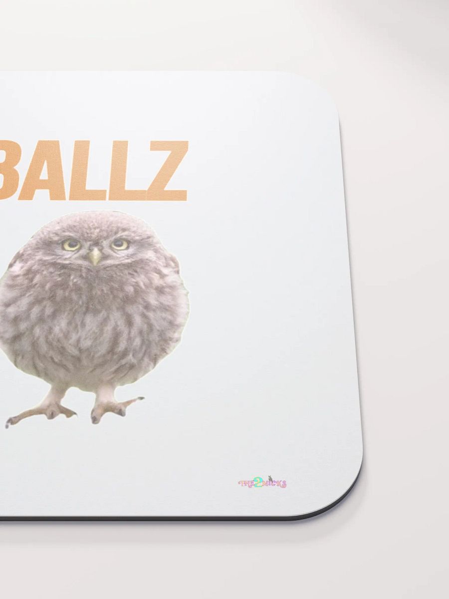 Oh Ballz Classic Mouse Pad (White) product image (5)
