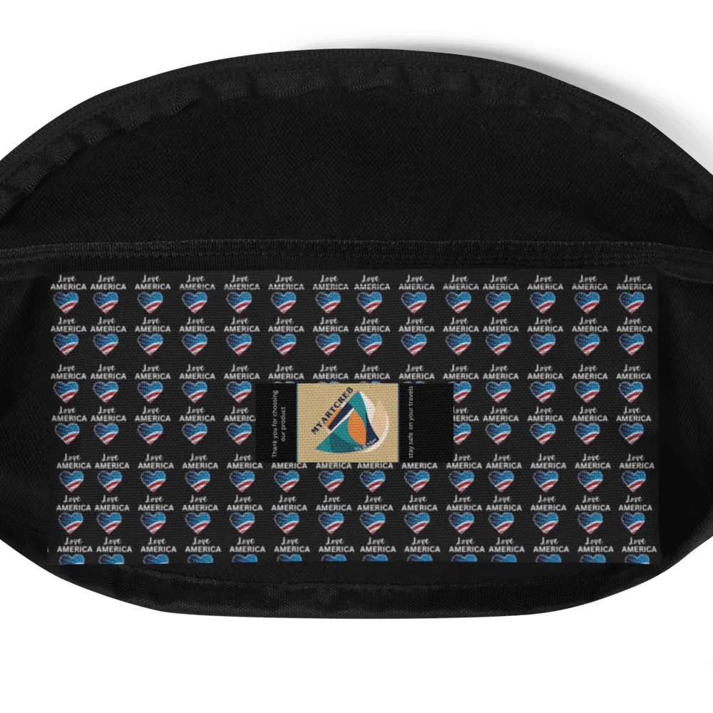 Patriotic Heartbeat Fanny Pack for mane ladies product image (9)