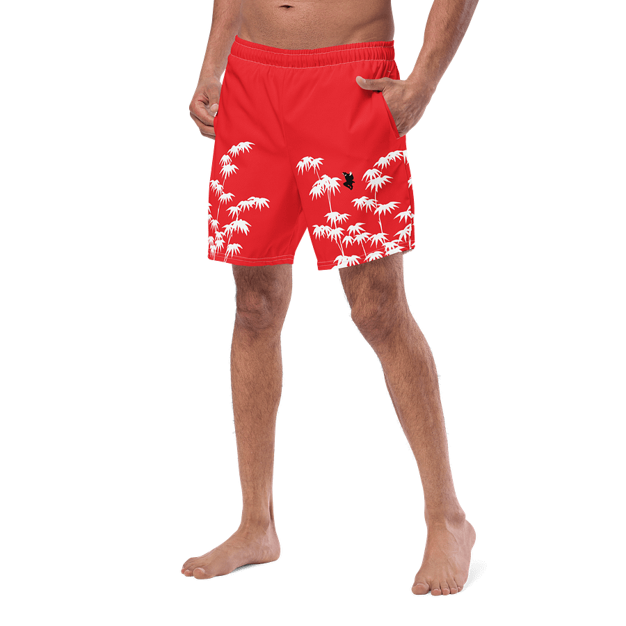 Blood Red Bamboo Ninja Swim Trunks product image (2)