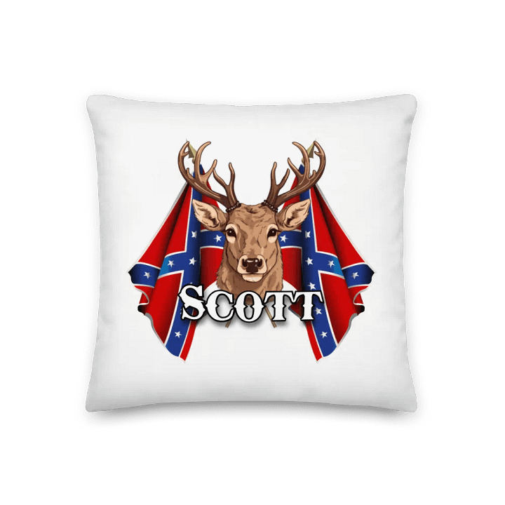 "Scott" Last Name Rebel Redneck Deer - Pillow product image (1)