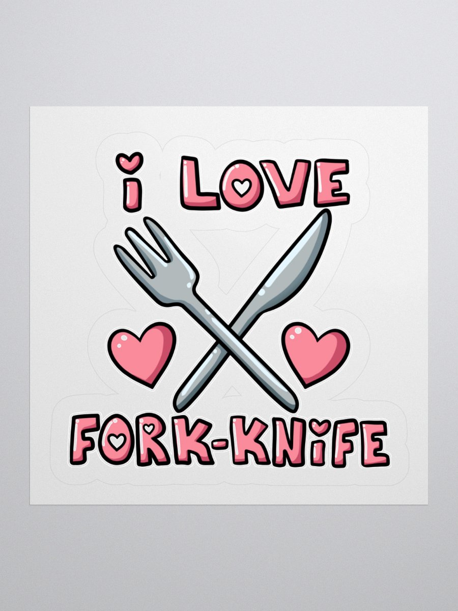I ♥ Fork-Knife Sticker product image (2)