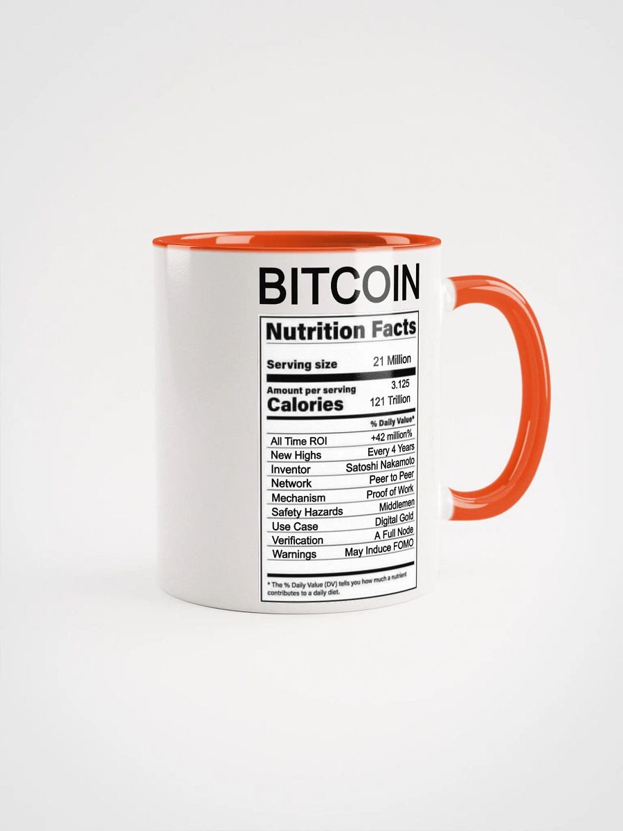 BITCOIN Nutrition Mug product image (1)