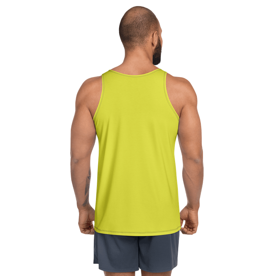 Synthsquatch Fitness Tank Top (Neon Yellow) product image (4)
