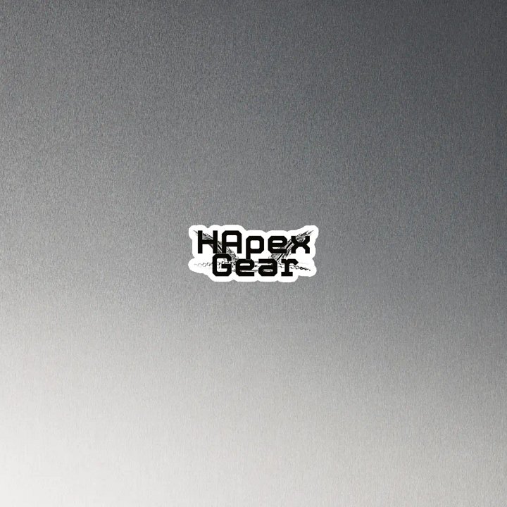 Die-Cut Magnets - Black HApex Gear Black Logo product image (2)