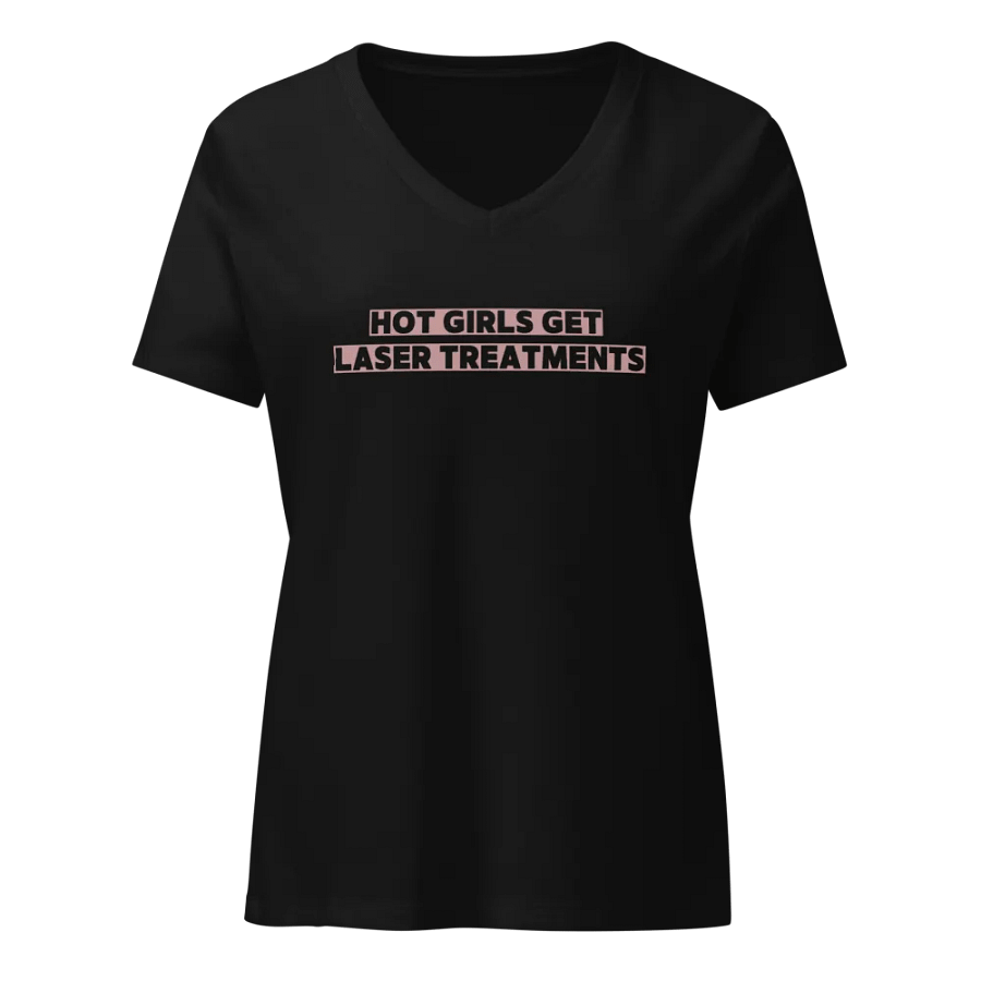 Hot Girls Get Laser Treatments V-Neck Tee product image (1)
