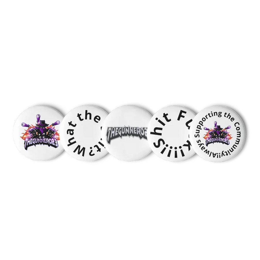 TheGunner023 Pin Button Set product image (1)