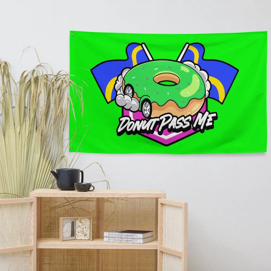 Donut Pass Me Flag product image (7)