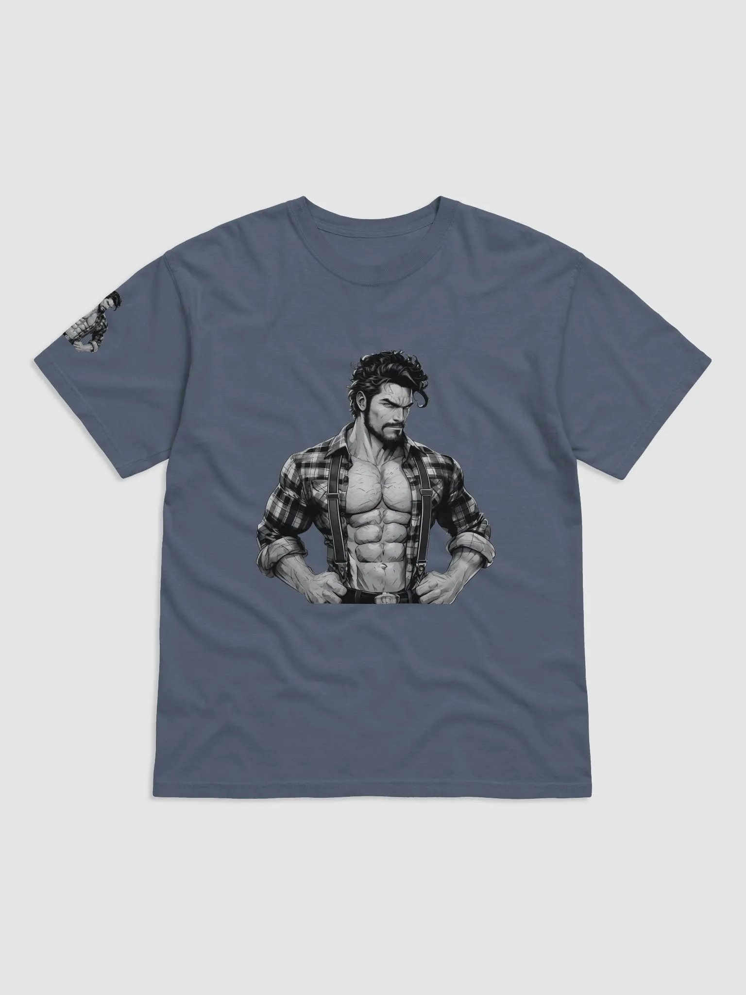 Brooding Lumberjack Hunk LGBTQ Gay Pride Color-In Graphic Design product image (1)