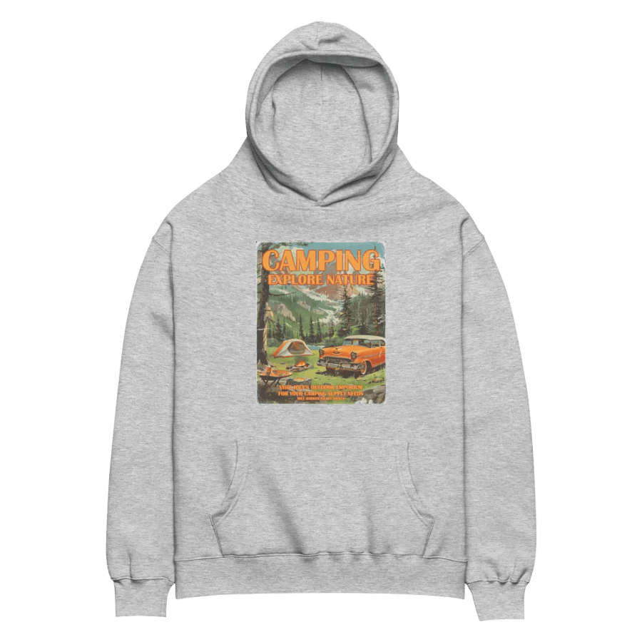 Vintage Camping Adventure Poster Hoodie product image (3)
