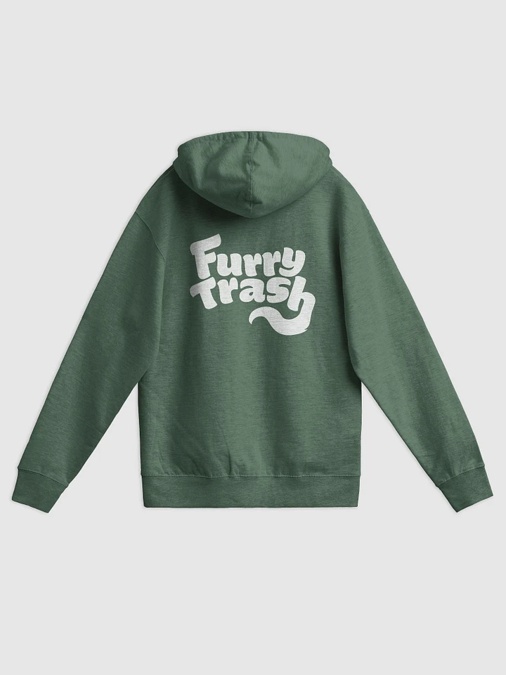 Furry Trash Zip-Up Hoodie - with back print product image (1)