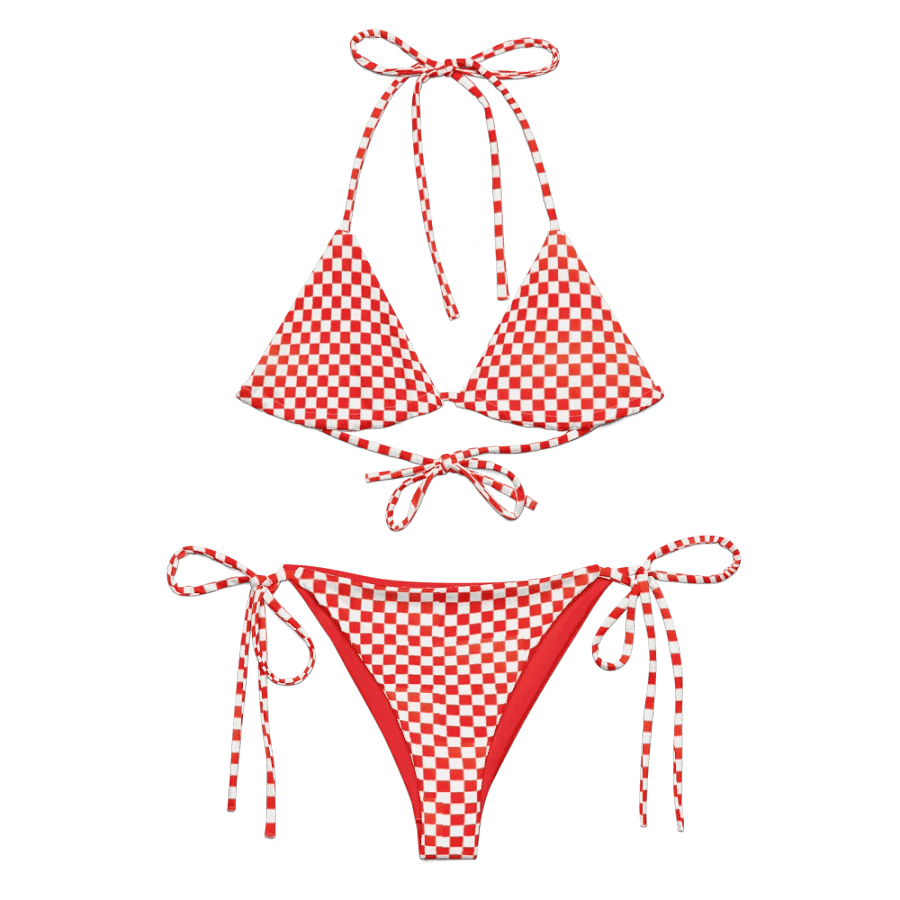Red Checkered Bikini product image (1)