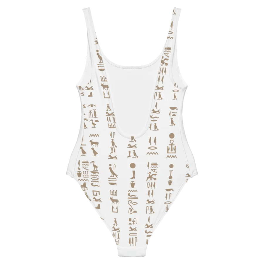 Isis Hieroglyphics Combi White All-Over Swimsuit product image (6)