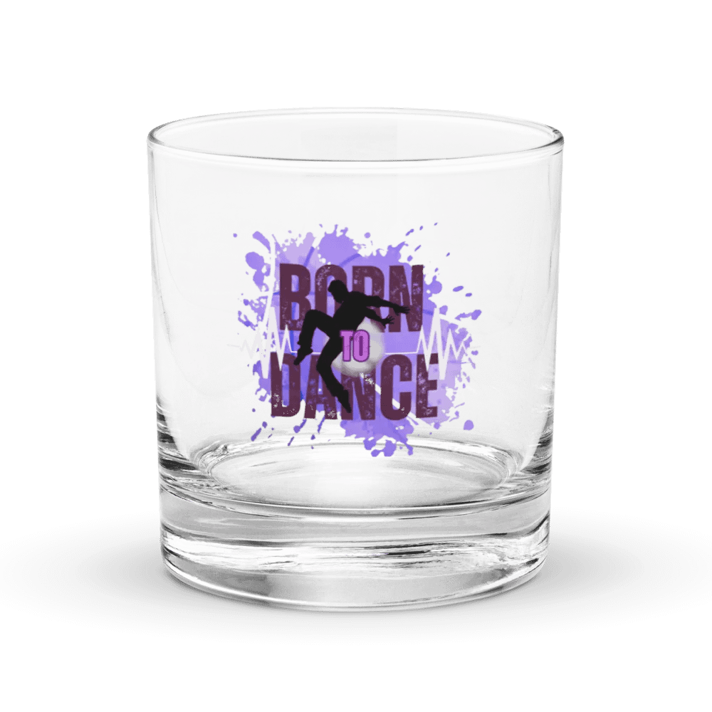 Born to Dance Her Silhouette Rocks Glass product image (1)