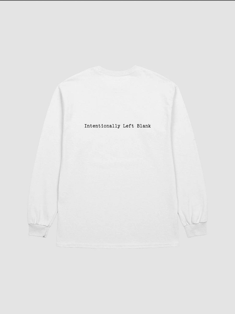 Intentionally Left Blank Printed Classic Long Sleeve T-Shirt product image (3)