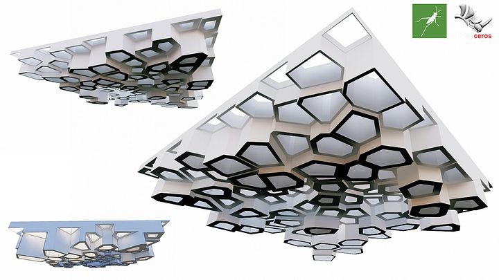 Voronoi 3d Parametric Celling Design Grasshopper Rhino Files Download product image (2)