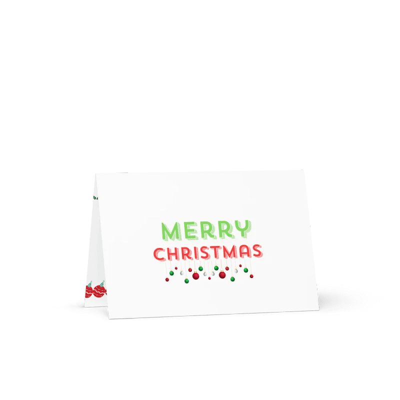 Festive Merry Christmas Greeting Card