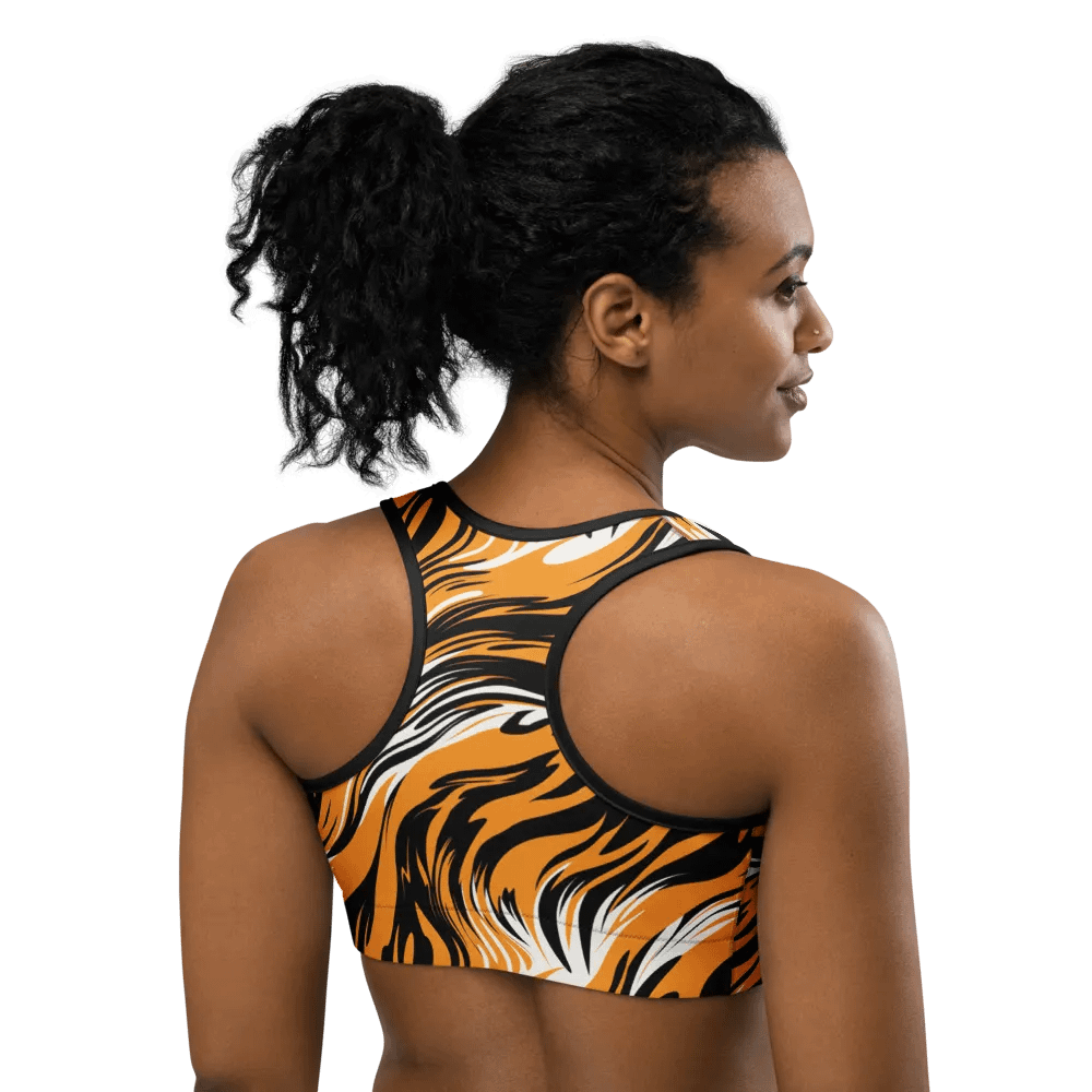 Roaring Tiger All-Over Print Sports Bra product image (4)