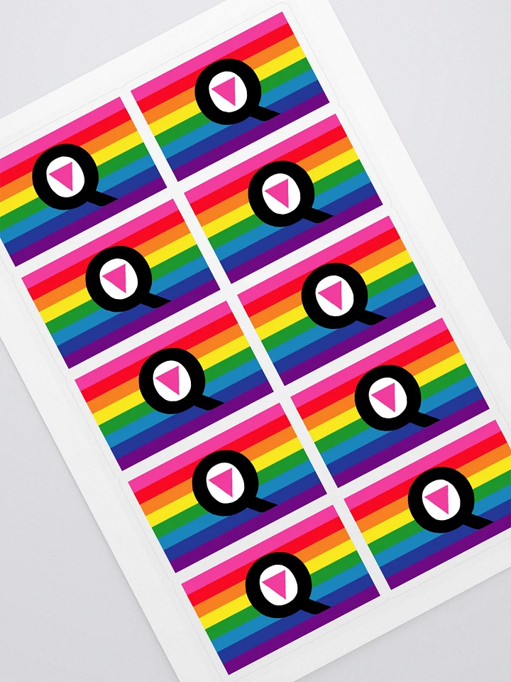 Q (Is For Queer) Rainbow Flag - Stickers product image (1)