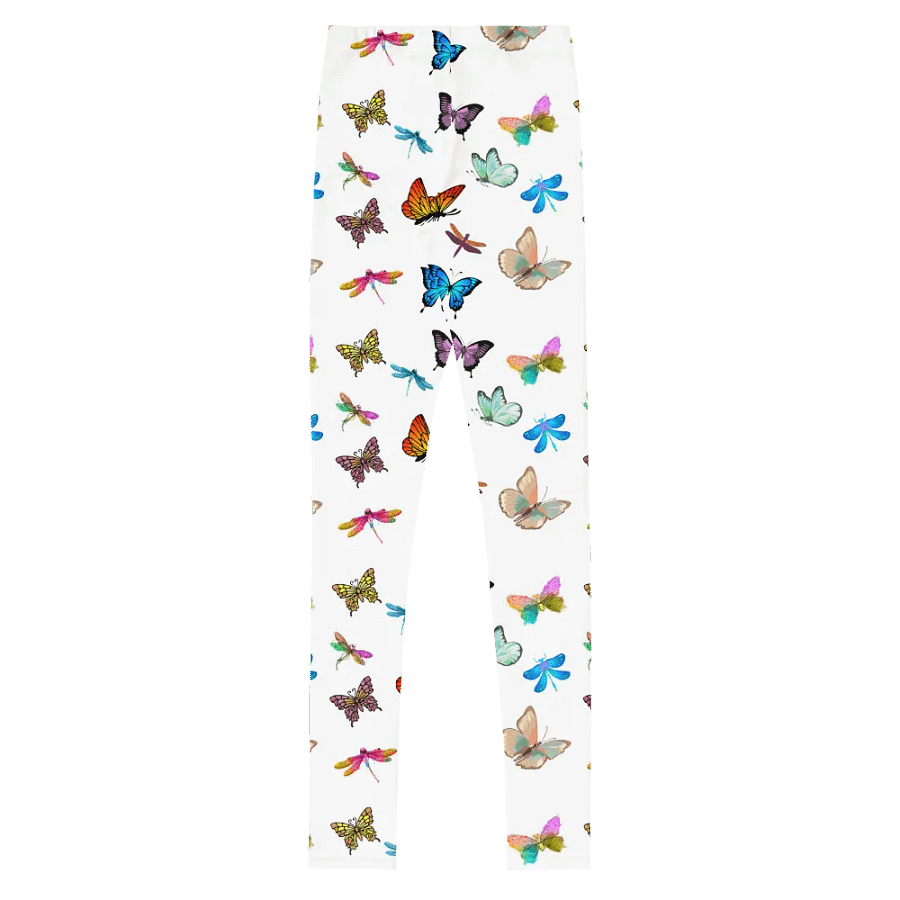 Trendy butterflies Youth Leggings product image (2)