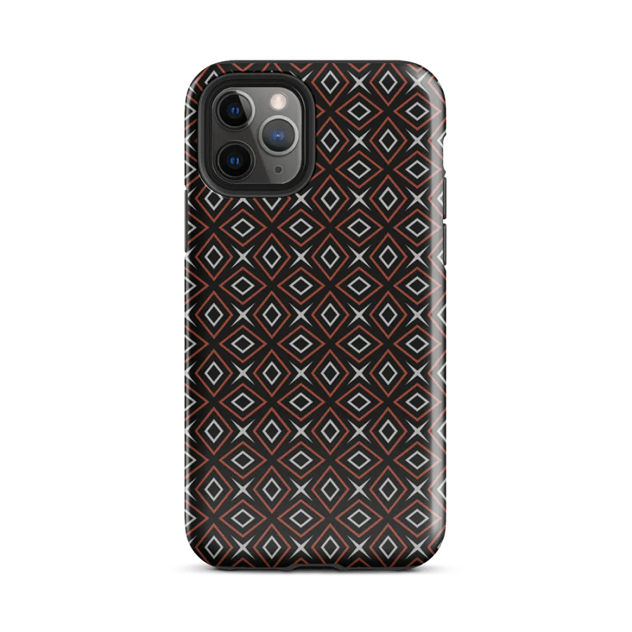 Diamond Dunes Geometric Pattern Tough iPhone Case product image (2)