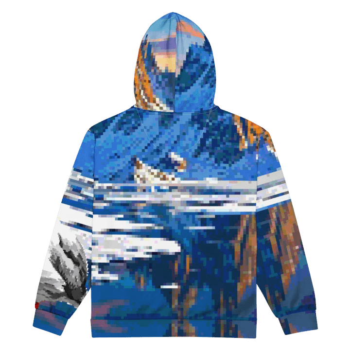Pixelated Wilderness Unisex Zip Hoodie product image (2)