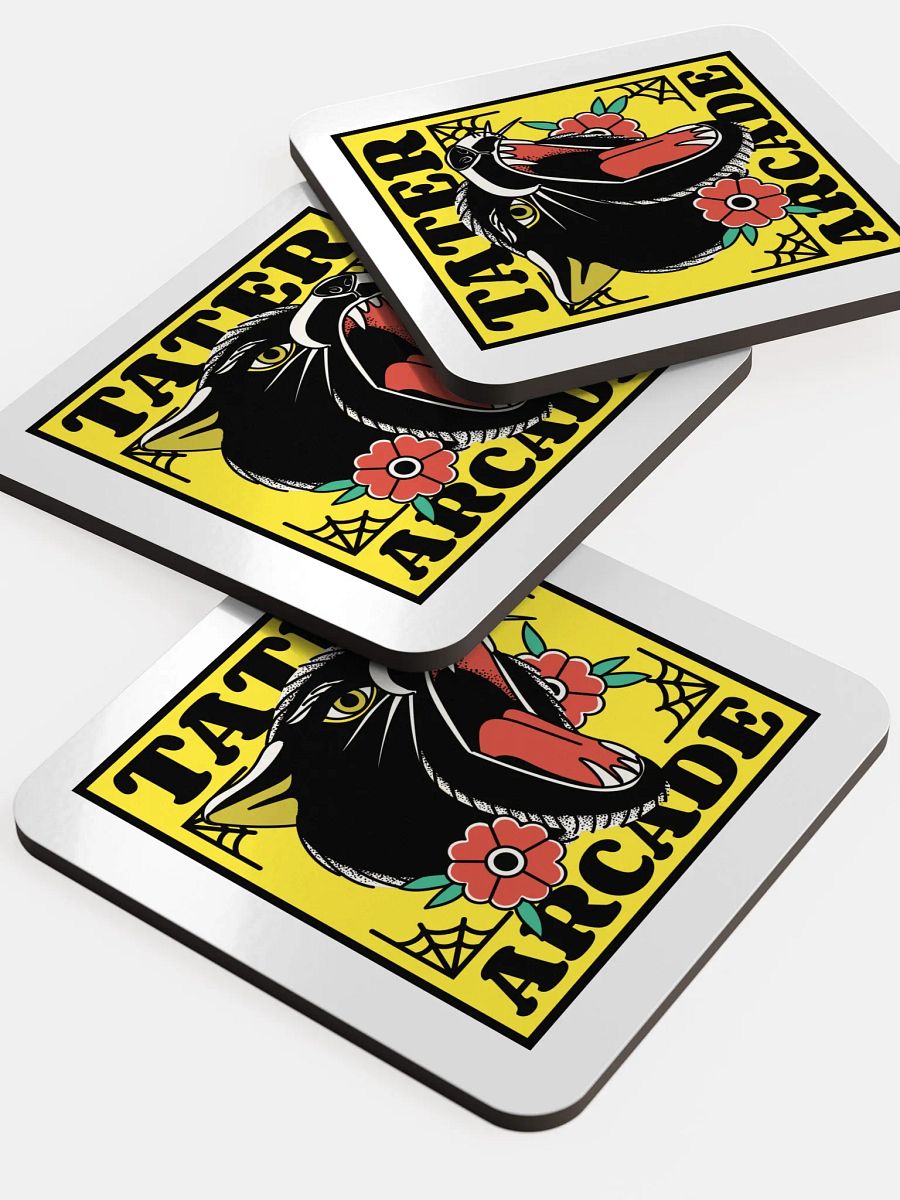 Traditional Black Cat Coasters product image (5)