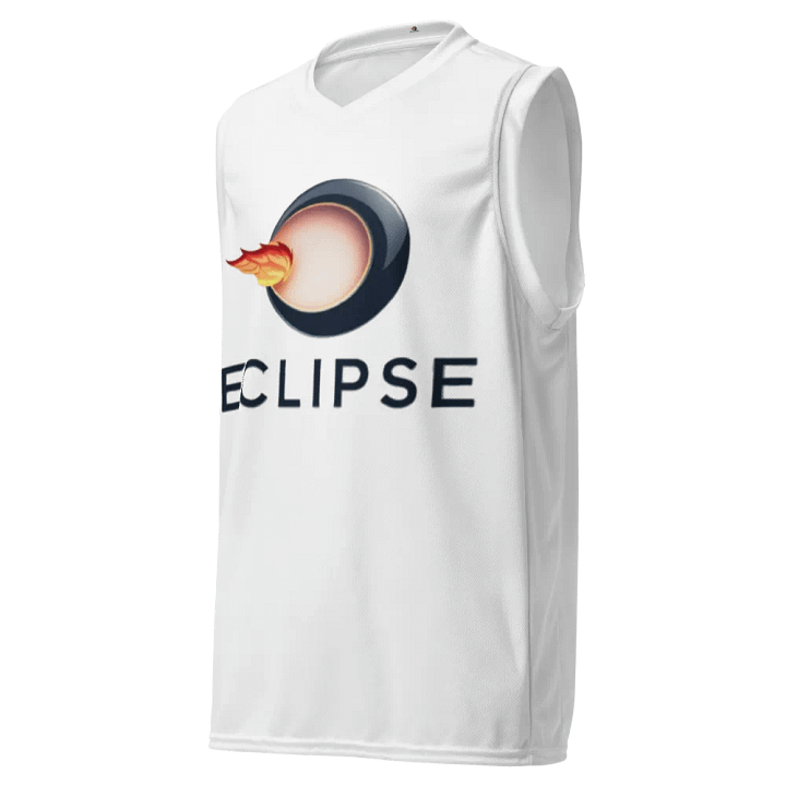 ECLIPSE Unisex White Basketball Jersey product image (1)