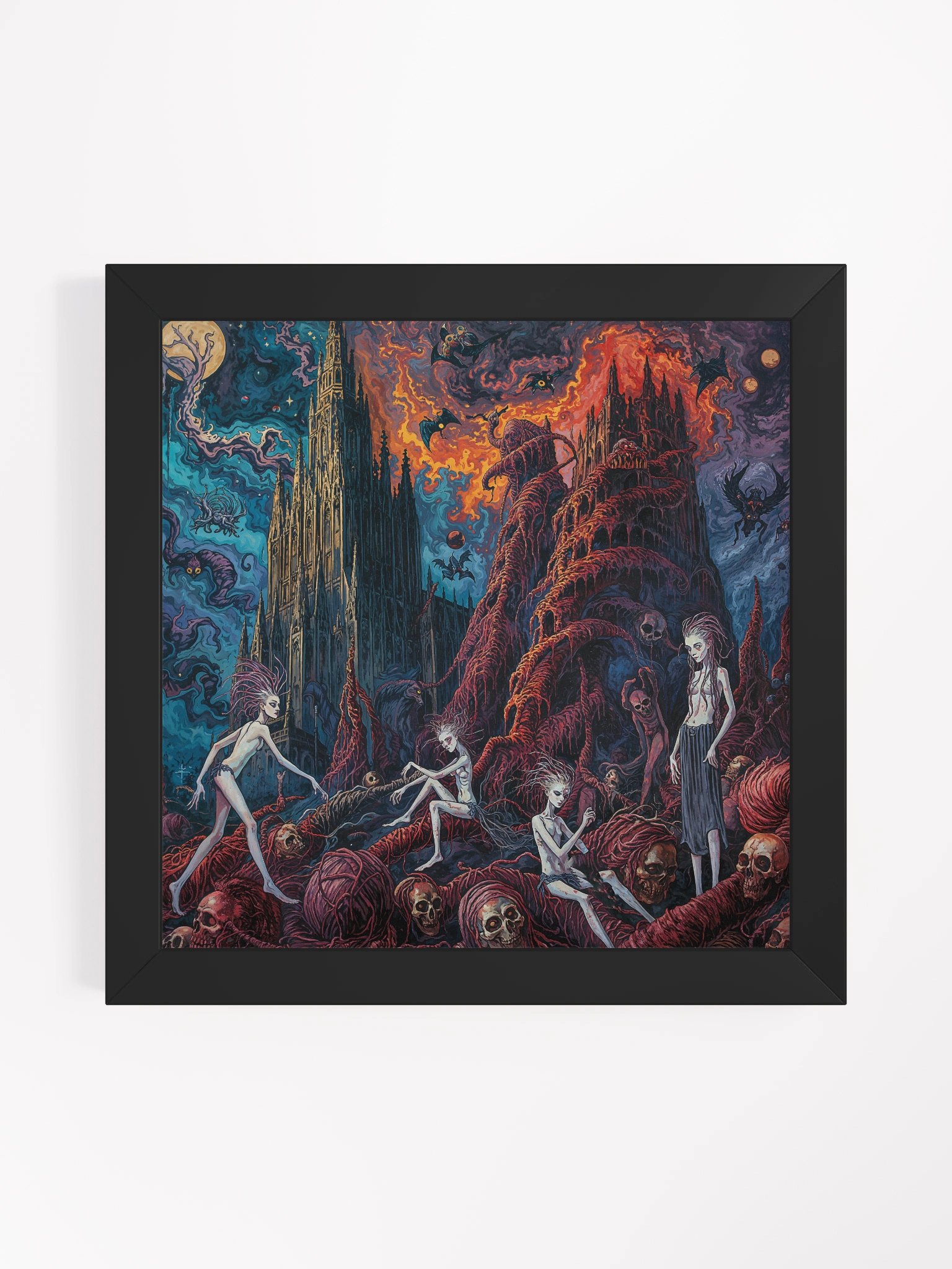 The Cathedral of Writhing Skies Framed Print product image (4)