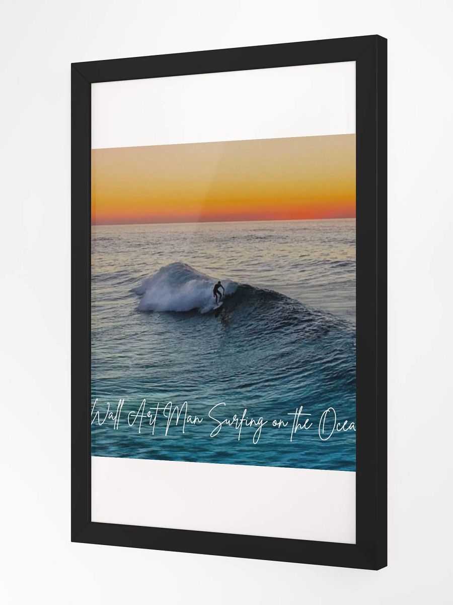 Ocean Surfing Framed High-Quality Matte Poster (in) product image (2)