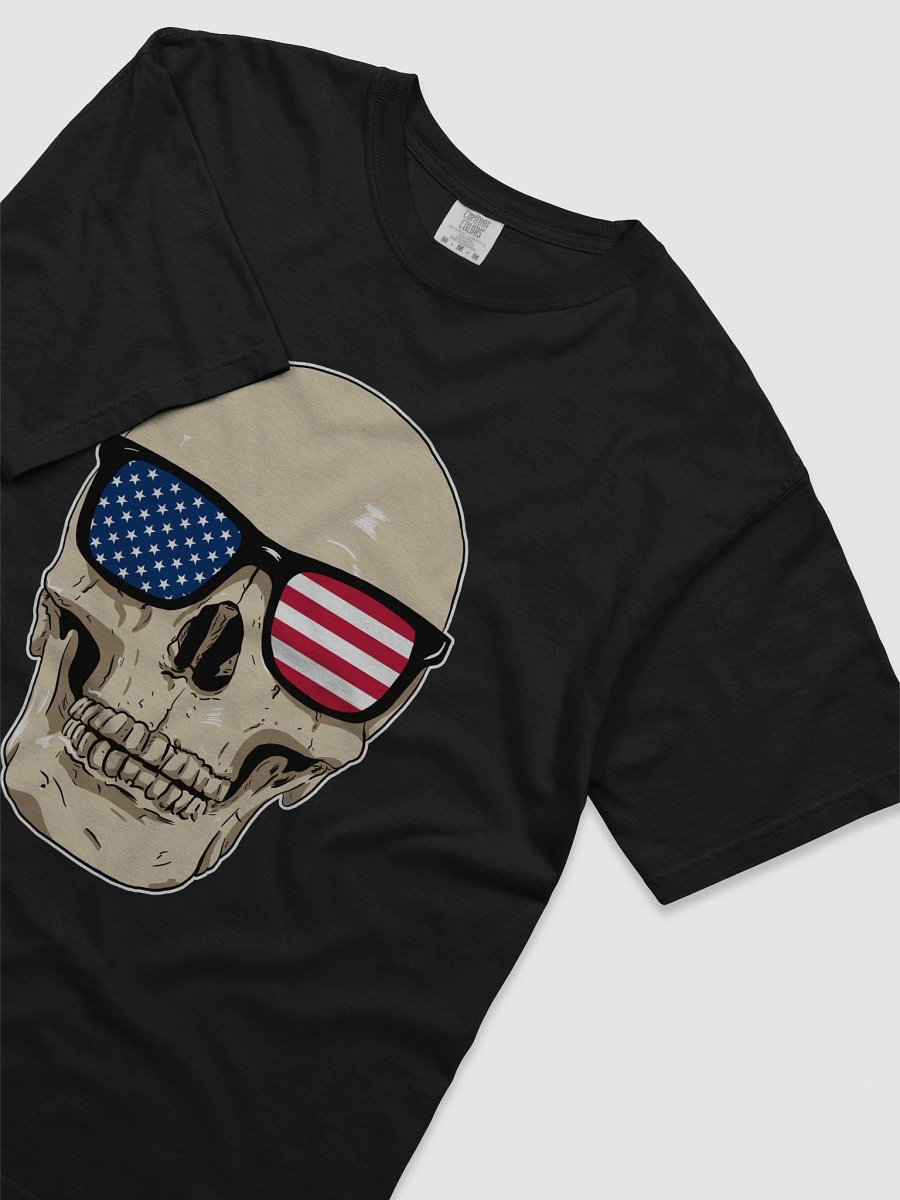 Skull wearing American Flag Glasses product image (5)