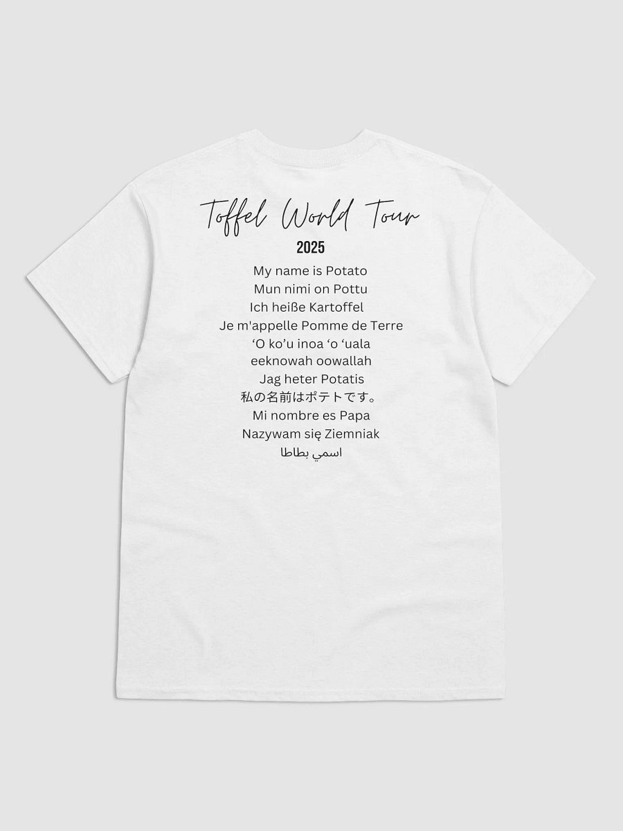 Toffel World Tour t-shirt (black lettering) product image (2)
