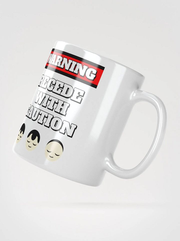 Recede With Caution - Funny Humorous White Mug product image (4)