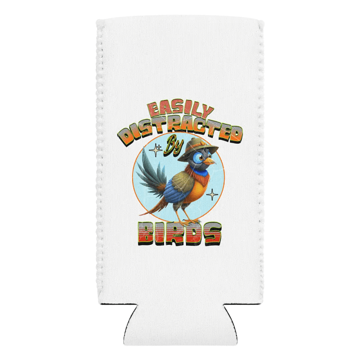 Easily Distracted By Birds Whimsical Can Cooler product image (2)