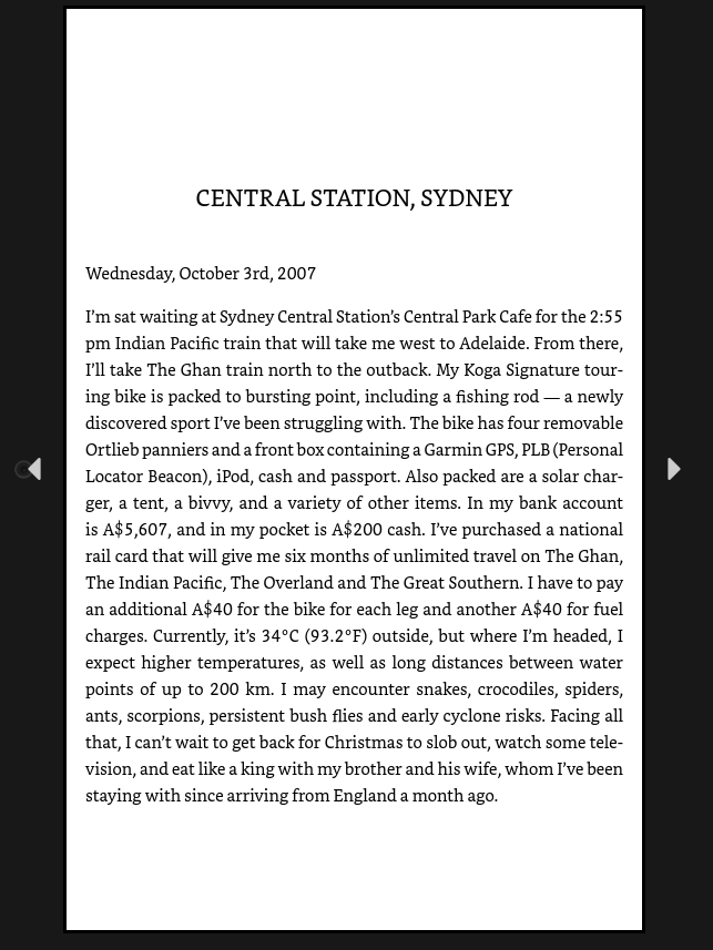 Great Southern Land: one Man, one Bike, one midlife crisis, the outback by Mark DK Berry (Travel Memoir - eBook) product image (4)