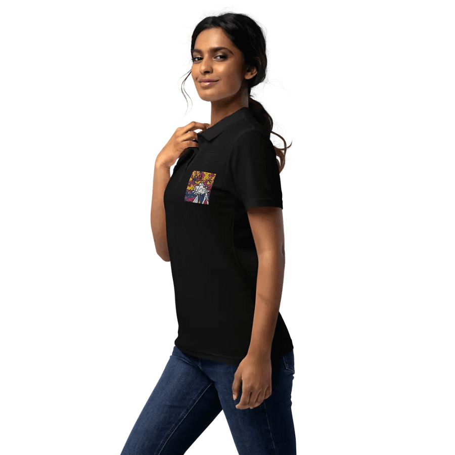 Dynamic Movement Women's Pique Polo - Wave at Sunset product image (5)