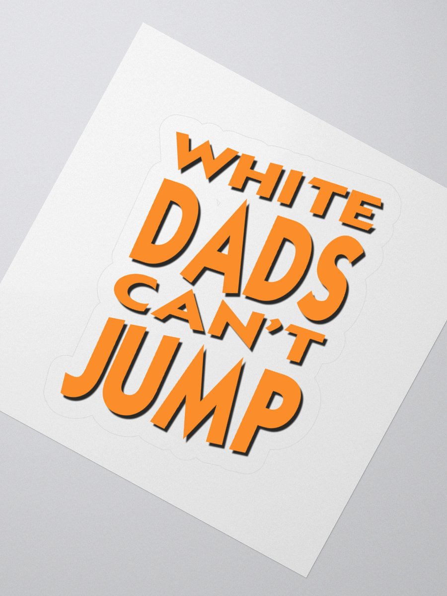 White Dads Can't Jump Logo Decal product image (2)