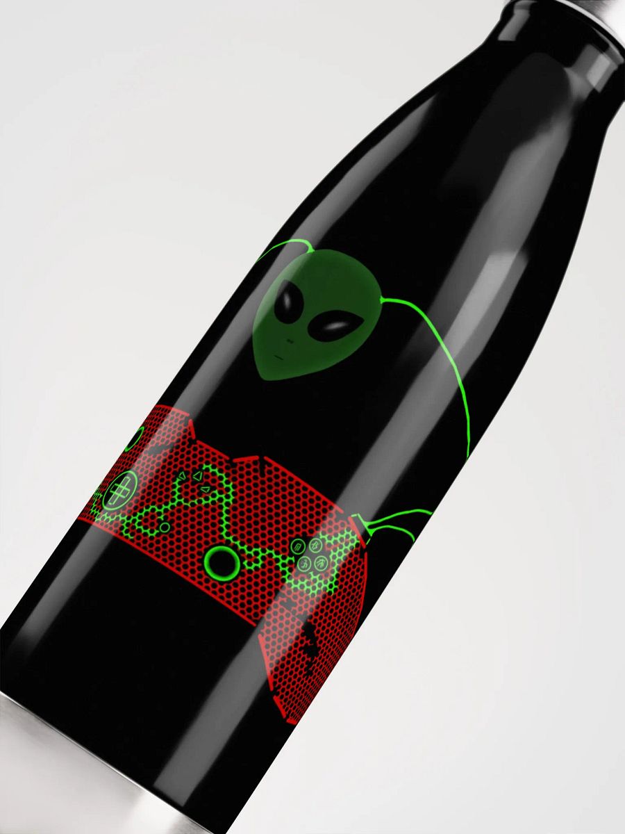 Neon Alien Gaming Controller Water Bottle product image (5)
