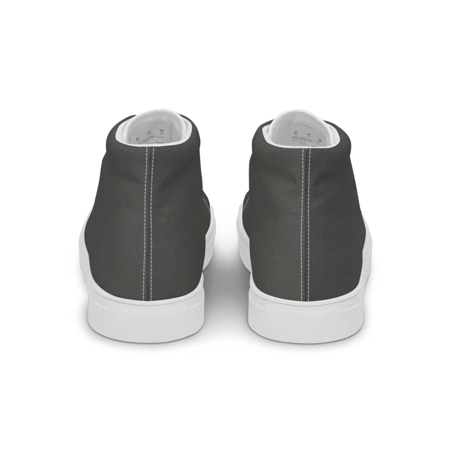 Men's black and white high top canvas sneakers product image (7)
