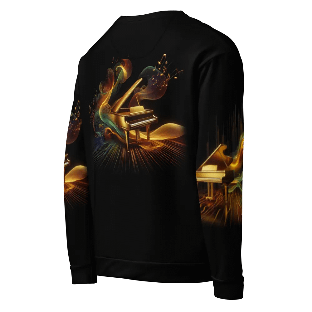 Golden Piano Musical Instrument - All-Over Unisex Sweatshirt #6 product image (8)