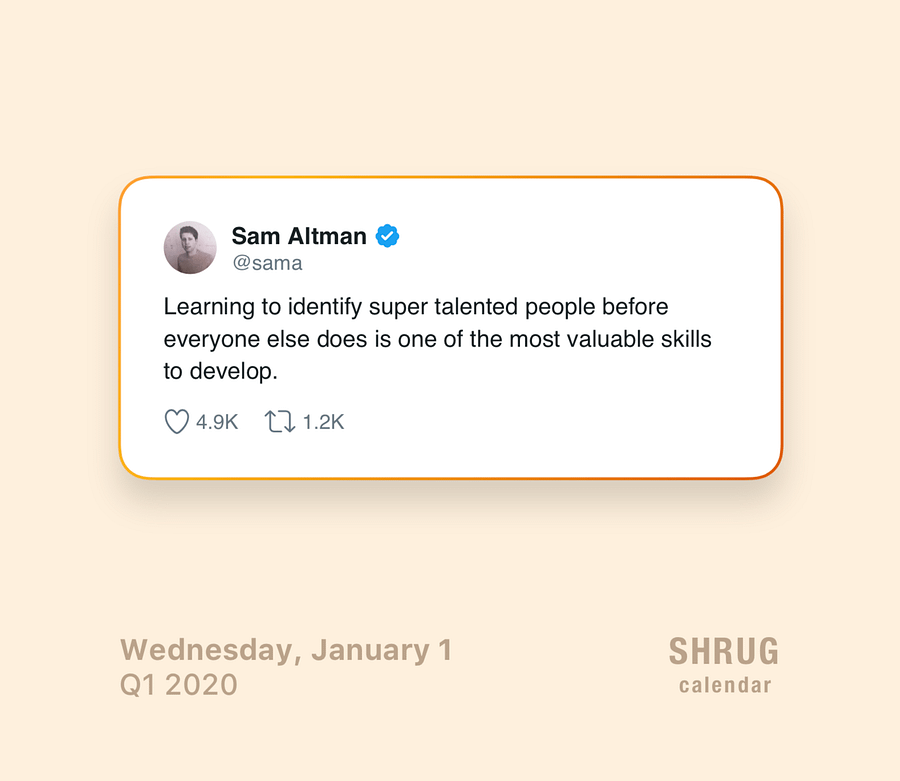 Shrug Calendar 2020 product image (4)