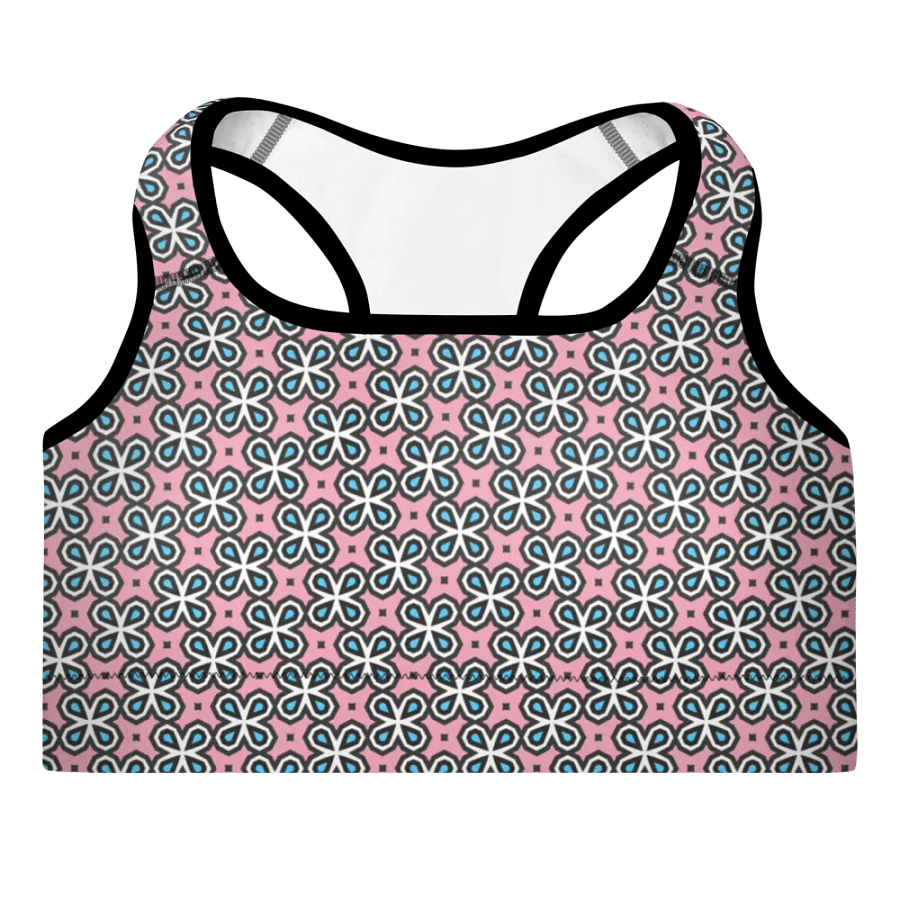 Trans Abstract (2) - Padded Sports Bra product image (3)