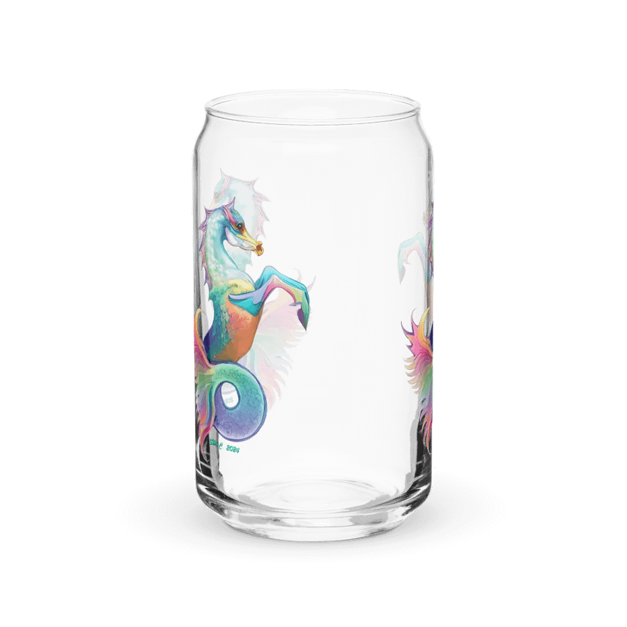 Mythical Seahorse Unicorn Can-Shaped Glass product image (40)