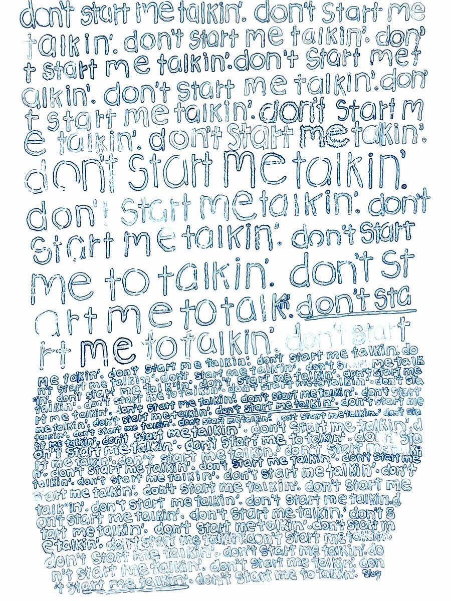 Don't Start Me Talking Poster product image (4)