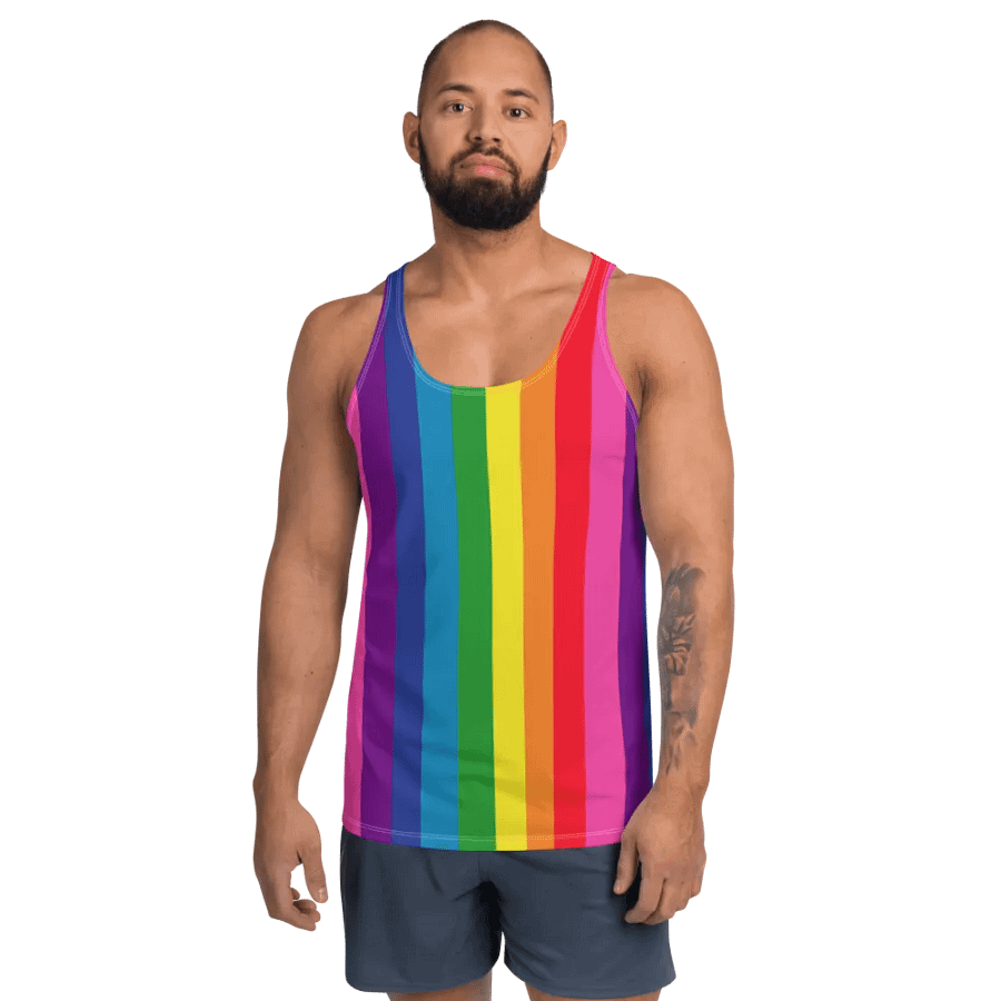 1978 Rainbow Pride Flag = 8-Color - All-Over Print Tank product image (2)