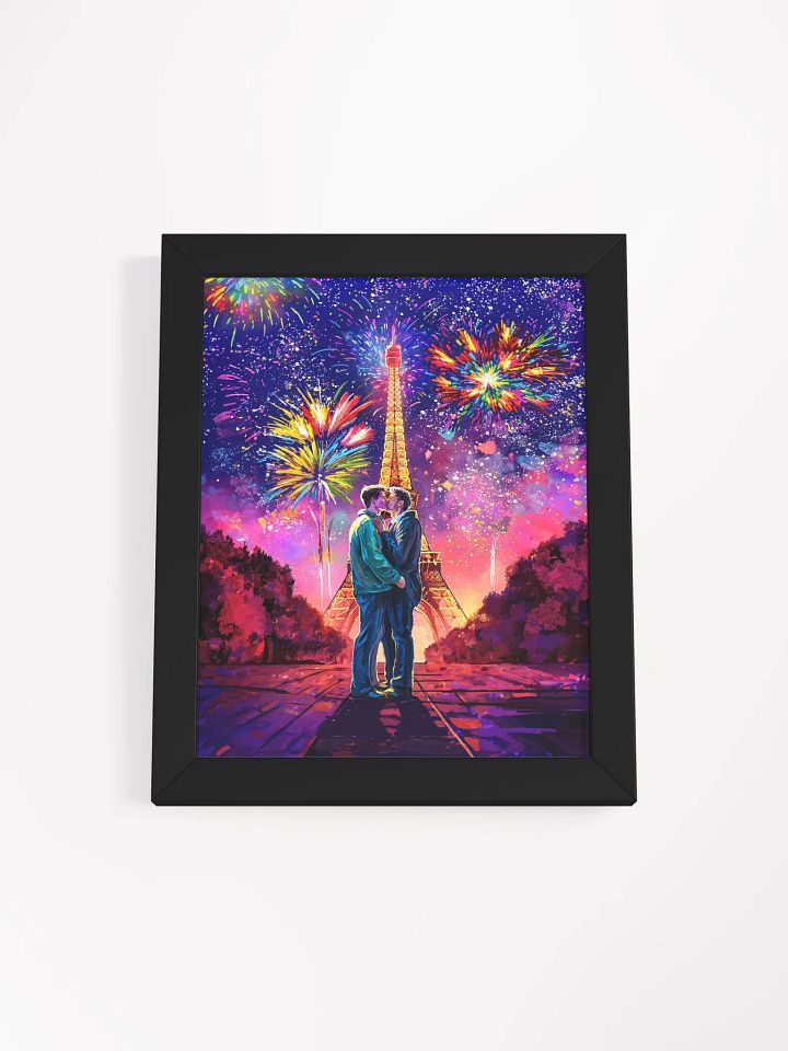 The Kiss In Paris - Romantic Gay Couple Framed Poster product image (4)