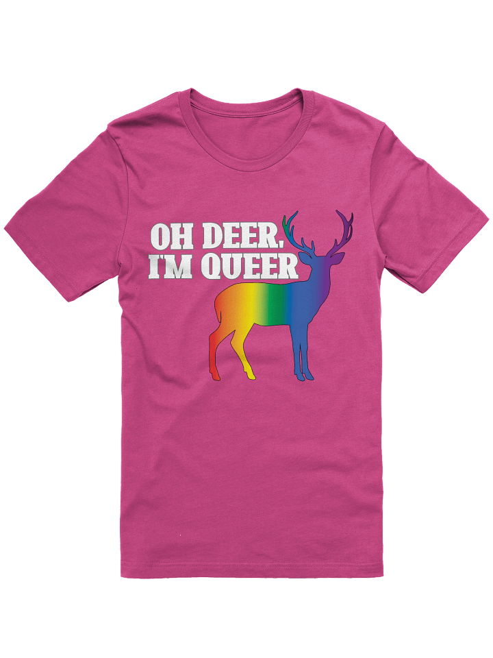 Oh Deer, I'm Queer Pride Flag T-shirt product image (1)