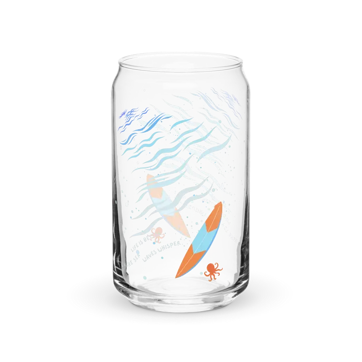Life Is Better Where Sea Waves Whisper Can-Shaped Glass ( Side -Sea- ) product image (1)