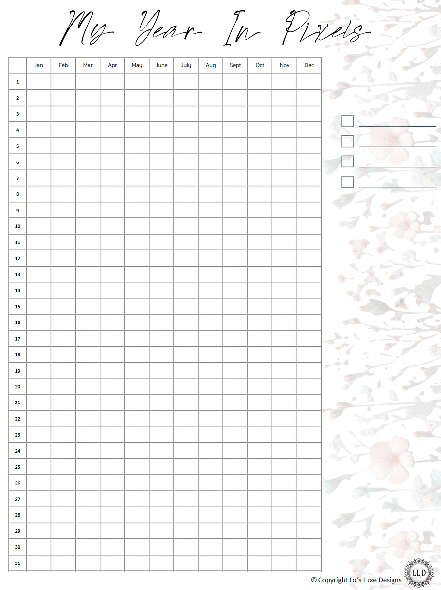 Wildflower Habit Tracker Bundle - 8.5x11 Printable product image (2)